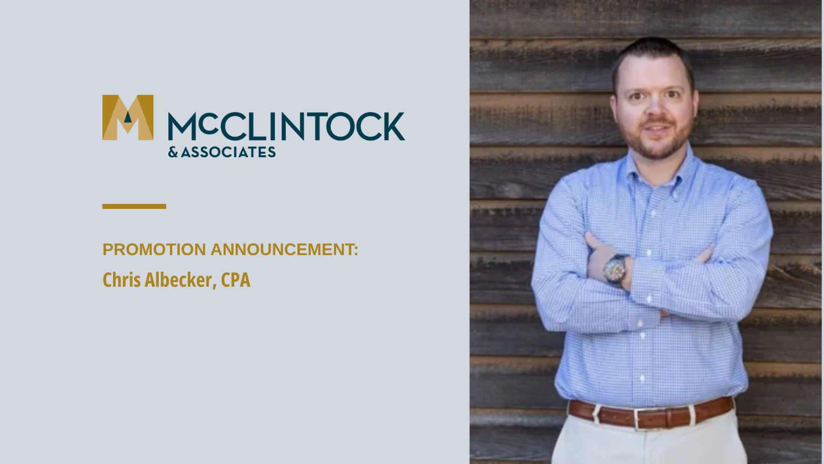 McClintock & Associates Promotes Chris Albecker to Director