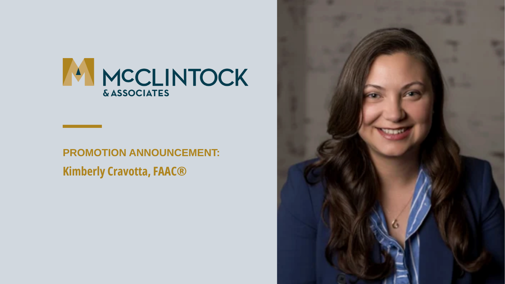 McClintock & Associates Promotes Kim Cravotta to Senior Manager