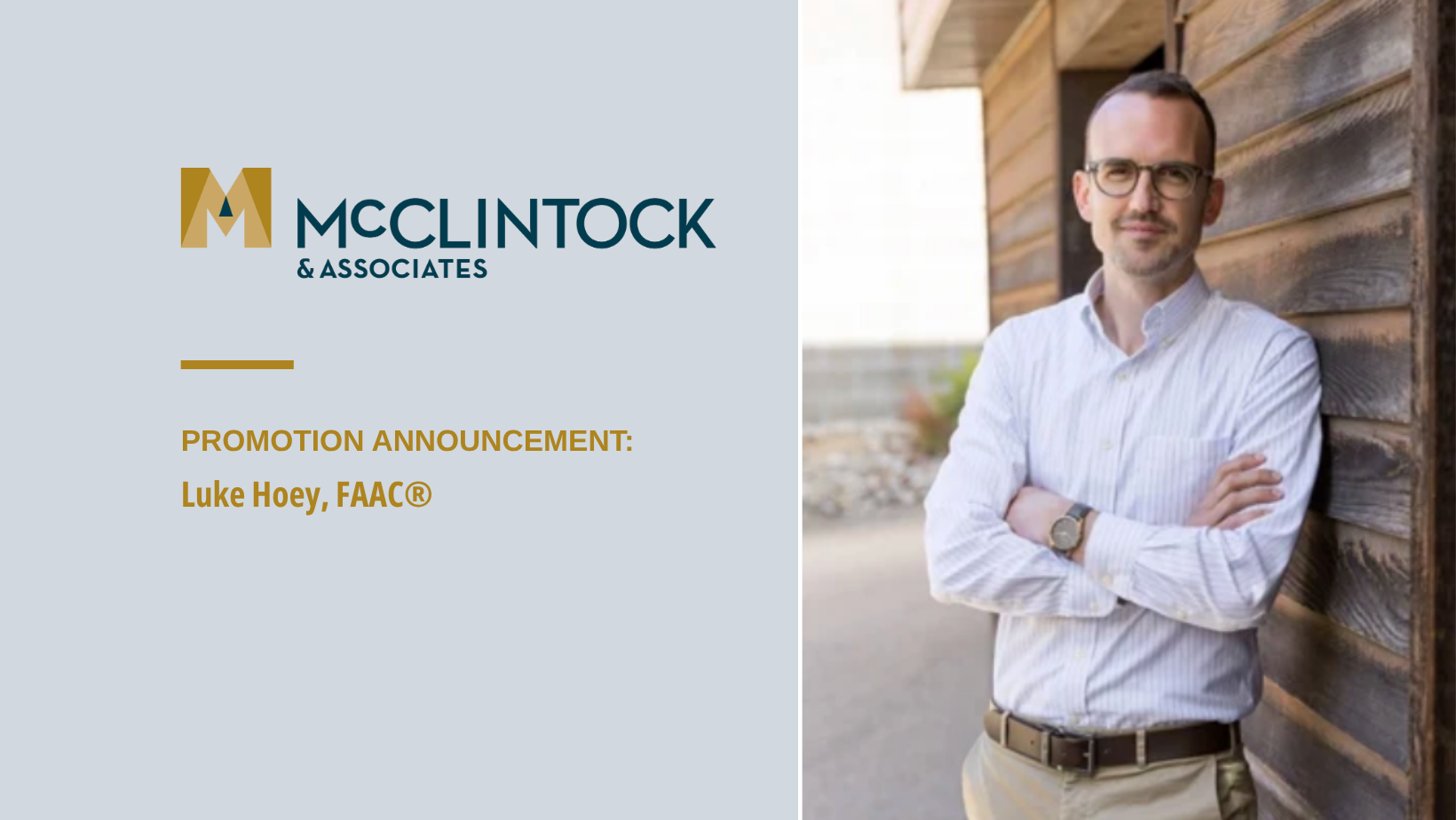 McClintock & Associates Promotes Luke Hoey to Director