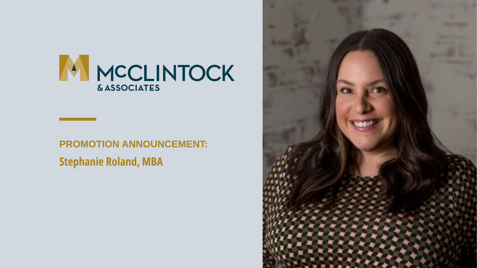 McClintock & Associates Promotes Stephanie Roland to Supervisor